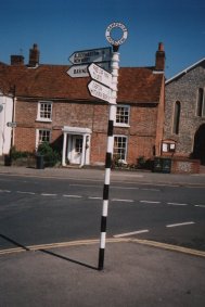 Signpost in Kingsclere